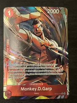 Monkey D Garp Alt Art OP13-016 Carrying on His Will - One Piece English Nm - Image 1