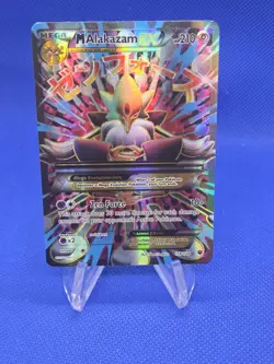 Pokemon XY Fates Collide MEGA M Alakazam EX 118/124 Full Art Ultra Rare LP/MP - Image 1
