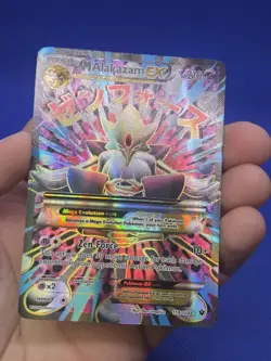 Pokemon XY Fates Collide MEGA M Alakazam EX 118/124 Full Art Ultra Rare LP/MP - Image 2