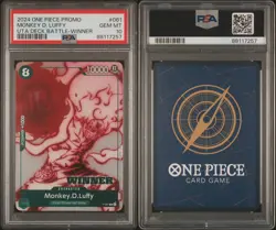 2024 One Piece Promo Monkey D. Luffy 061 Uta Deck Battle Winner PSA 10 ENGLISH - Image 3