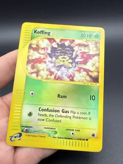 Koffing 114/165 Expedition Base Set Reverse Holo Pokemon 2002 - Image 3