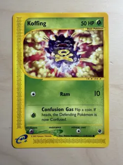 Koffing 114/165 Reverse Holo+Regular. Set Of 2 Cards-Pokemon Expedition 2002 - Image 2