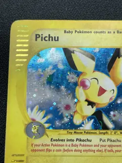 Pokemon Pichu 22/165 Holo Rare Expedition E-Reader Card MP / HP Swirl(s) 💫 - Image 2