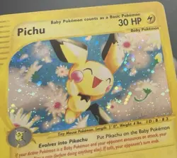 Pokemon Pichu 22/165 Holo Rare Expedition E-Reader Card MP / HP Swirl(s) 💫 - Image 4