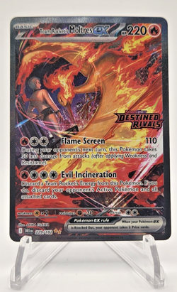 Pokemon TCG Team Rockets Moltres EX Destined Rivals Card 229/182 SIR Stamped - Image 1