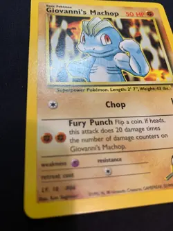 GIOVANNI'S MACHOP - 72/132 - GYM CHALLENGE - POKEMON CARD - LP - Image 2