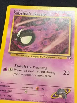 SABRINA'S GASTLY - 093/132 - GYM HEROES - POKEMON CARD - MP - Image 3