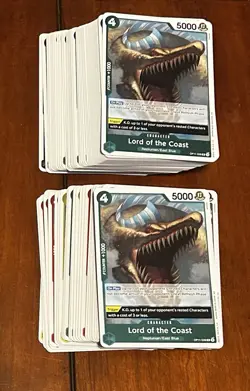 One Piece TCG OP-11 A Fist Of Divine Speed Lot Of 127 Foil Rare Or Better Cards - Image 4