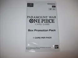 One Piece Trading Card Game TCG Paramount War Box Promotion Pack OP-02 Free Ship - Image 1