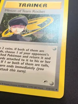 MINION OF TEAM ROCKET - 113/132 - GYM HEROES - POKEMON CARD - LP - Image 3