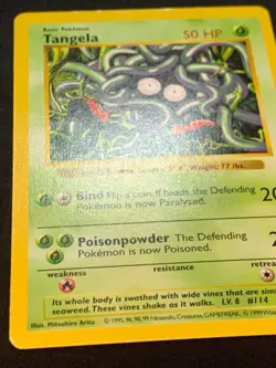 TANGELA (SHADOWLESS) - 066/102 - BASE SET - POKEMON CARD - LP - Image 3