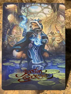 MTG Bloomburrow Jace, the Mind Sculptor Art Card Gold-Stamped Signature 49/54 - Image 1