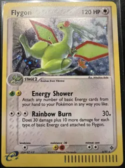 Pokemon Flygon EX Dragon Holo Rare 4/97 120 HP 2003 English TCG Card - Image 1