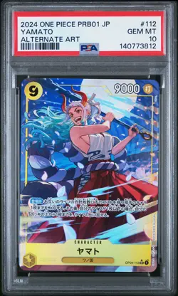 2024 ONE PIECE JPN PRB01-PREMIUM BOOSTER ONE PIECE CARD THE BEST YAMATO PSA 10 - Image 1
