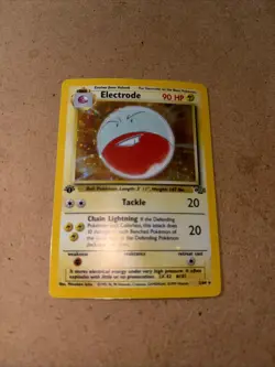 Pokemon TCG Electrode Jungle Holo Rare Card 2/64 1st Edition - Image 1