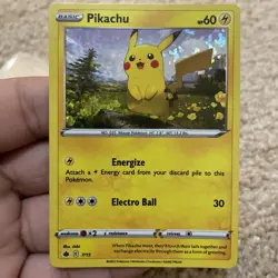 Pokemon Pikachu Holo McDonald's 2022 Match Battle Promo Card 7/15 NM Foil - Image 1