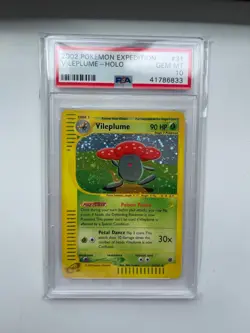 2002 Pokemon Expedition Base Set Vileplume 31/165 Holo Card PSA 10 GEM MINT - Image 1