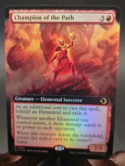 Champion of the Path (Extended Art) Lorwyn Eclipsed MTG Foil Near Mint - Image 1