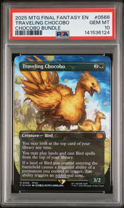 2025 MAGIC: THE GATHERING FINAL FANTASY CHOCOBO BUNDLE TRAVELING CHOCOBO PSA 10 - Image 1