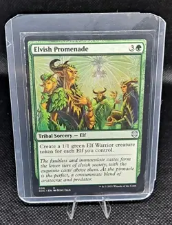 x1 Elvish Promenade | Kaldheim Commander | English LP | Steve Ellis | 059 - Image 1