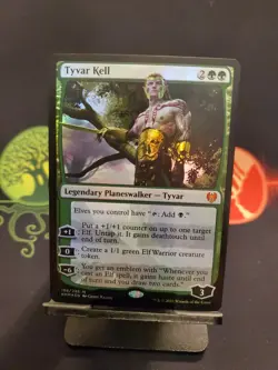Tyvar Kell Kaldheim KHM 198 Foil Planeswalker Elf Elves Green Black - Image 1