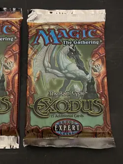 3X Magic The Gathering MTG Exodus Sealed Booster Packs - Image 3