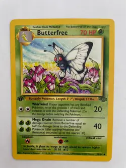Butterfree Uncommon 1st Edition Jungle 33/64 Pokemon TCG LP - Image 1