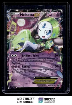 2013 Pokemon Black & White Series - Radiant Collection Meloetta EX #RC11/RC25 - Image 1