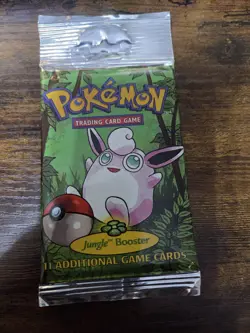 Pokemon Jungle Booster Pack Wigglytuff Art Sealed Vintage WOTC 20.65g 742818061384 - Image 2