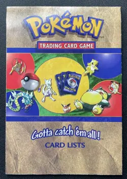 Pokemon Base Set Jungle & Fossil Card List 1999 WOTC Card Lists - Image 2