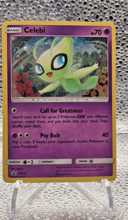 Celebi - SM224 - SM Black Star Promo Pokemon Card TCG SM Promo LP - Image 1