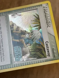 Pokemon Trainer Castaway 72/100 Reverse Holo EX Crystal Guardians Stamped LP - Image 3