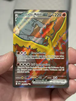 Pokemon Team Rocket's Moltres ex 208/182 Sv10: Destined Rivals Holo - Image 1
