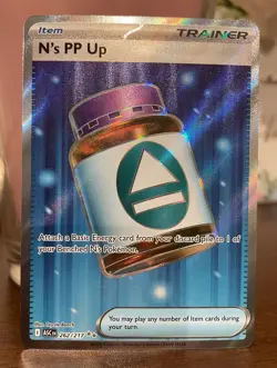 Pokemon TCG N's PP Up 262/217 Full Art Ultra Rare Ascended Heroes ENGLISH NM - Image 1