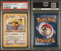 Pokemon TCG Jungle Pidgeot 24/64 Regular Non-Holo 1st Edition PSA 8 - Image 3