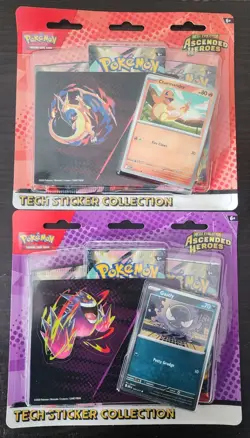 Pokemon TCG Ascended Heroes Tech Sticker Collection LOT OF 2(Gastly/Charmander) - Image 1
