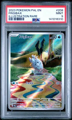 2023 POKEMON PAL EN-PALDEA EVOLVED ILLUSTRATION RARE #208 FRIGIBAX PSA 9 - Image 1