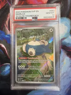 2023 Pokemon SVP en Snorlax 151 Elite Trainer Box Promo #051 - Image 1