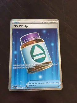 N's PP Up 262/217 Full Art Ultra Rare Pokemon Ascended Heroes - Image 1