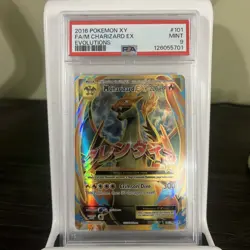 Charizard EX FULL ART 2016 Pokemon XY Evolutions 101/108 PSA 9 Mint - Image 1