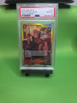 [PSA 10] 2024 ONE PIECE OP08-TWO LEGENDS 118 SILVERS RAYLEIGH - Image 1