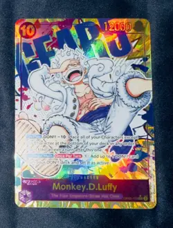 One Piece OP05-119 Monkey. D. Luffy Gear 5 Parallel SEC Alt Art English - Image 1