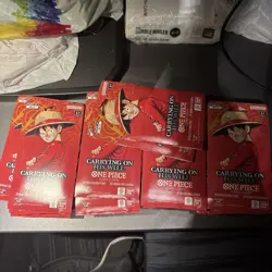 Lot of (42) One Piece English OP-13 Carrying On His Will Sleeved Booster Packs - Image 3