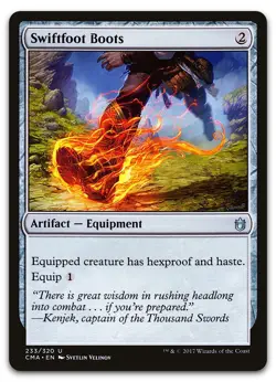 Swiftfoot Boots #233 (NM) Commander Anthology CMA Magic MTG - Image 1