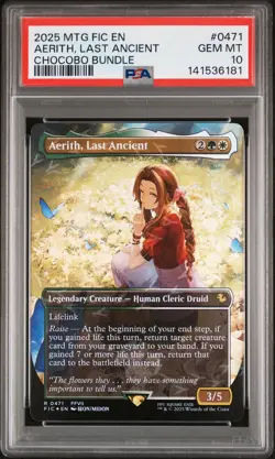 2025 MTG FINAL FANTASY COMMANDER CHOCOBO BUNDLE AERITH LAST ANCIENT PSA 10 - Image 1