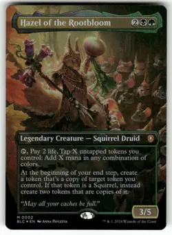 Hazel of the Rootbloom (Borderless) 02 NM Foil MTG Commander: Bloomburrow Magic - Image 1