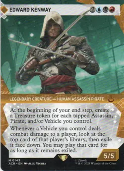 MTG: Assassin's Creed: Showcase Edward Kenway: Lightly Played Condition - Image 1