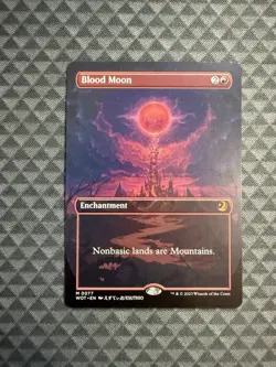 MTG Blood Moon #0077 Anime Borderless Mythic Wilds of Eldraine: ET (WOT) - Image 1