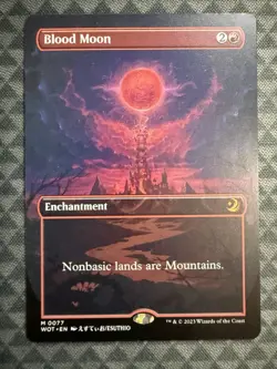 MTG Blood Moon #0077 Anime Borderless Mythic Wilds of Eldraine: ET (WOT) - Image 2