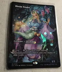 1x Bloom Tender Anime Foil 0390 NM Magic MTG Lorwyn Eclipsed x1 - Image 1